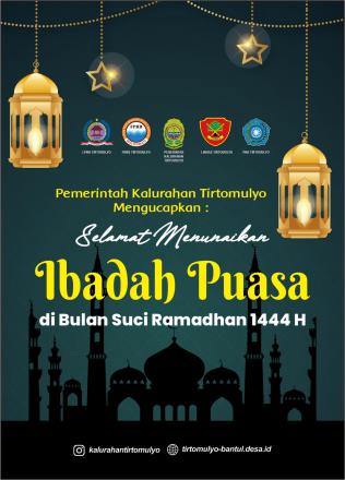Selamat Menunaikan Ibadah Puasa di Bulan Suci Ramadhan 1444 H